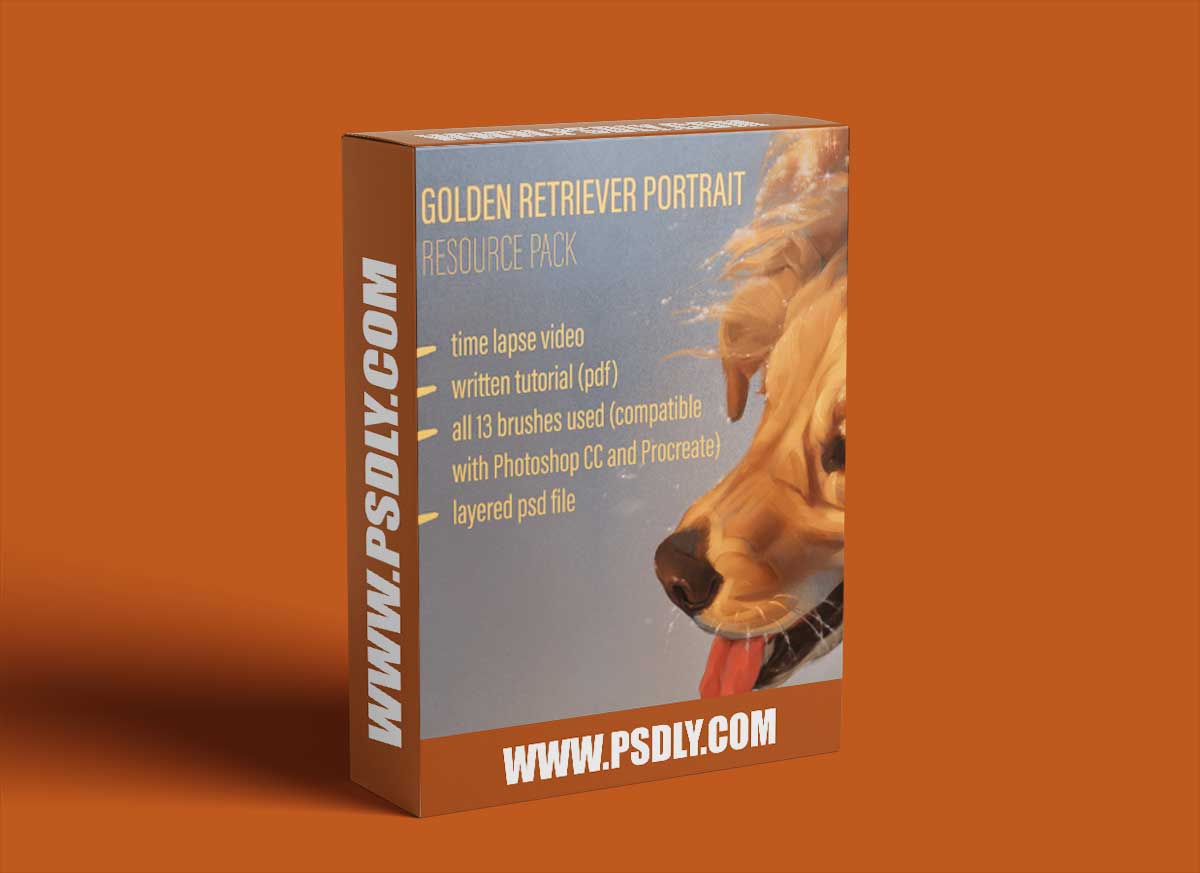 Gumroad - Dog Portrait Tutorial & Brush Pack