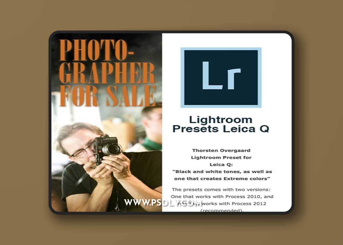 Overgaard - Leica Q2 Masterclass Presets