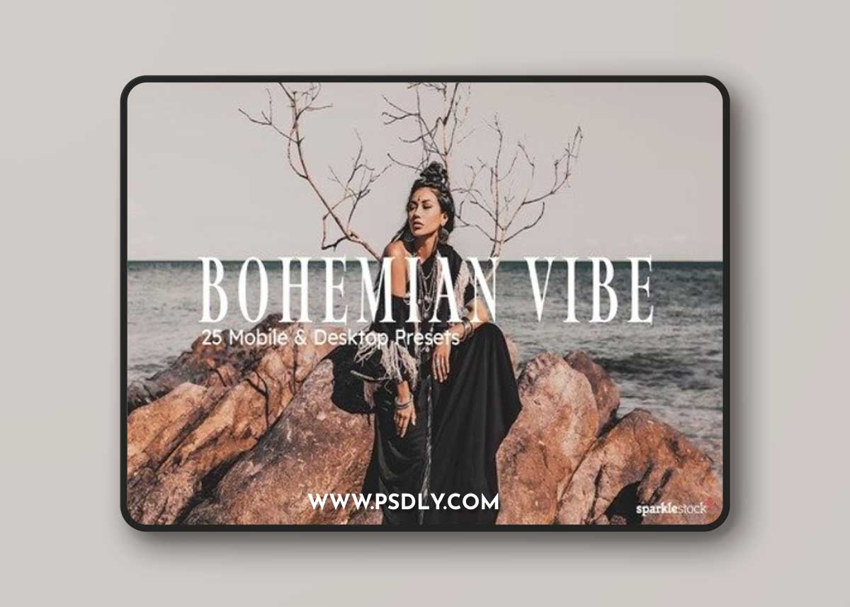 25 Bohemian Vibe Lightroom Presets and LUTs