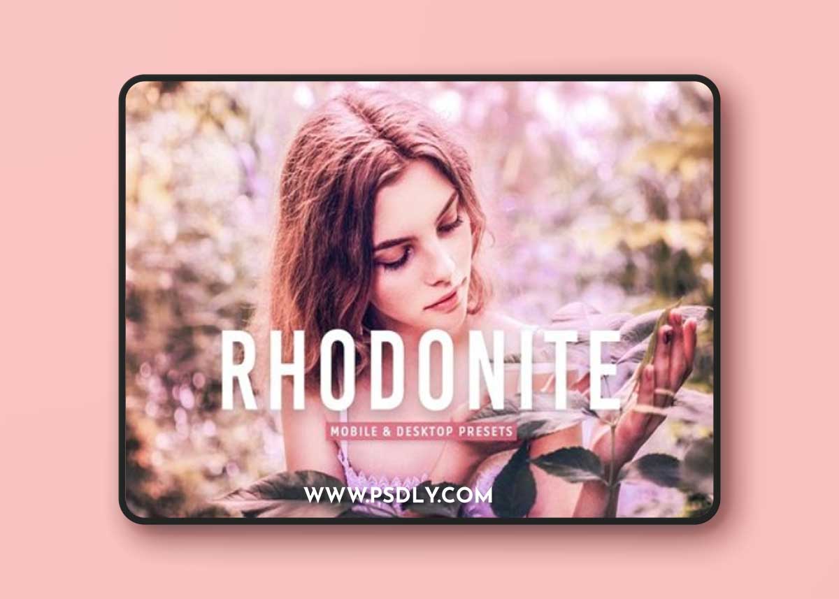 Rhodonite Mobile & Desktop Lightroom Presets Y76JLPH