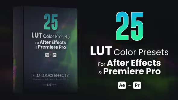 Videohive 25 LUTs pack for After Effects and Premiere Pro 42782626