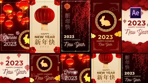 Videohive Chinese New Year Posts and Stories 42803042