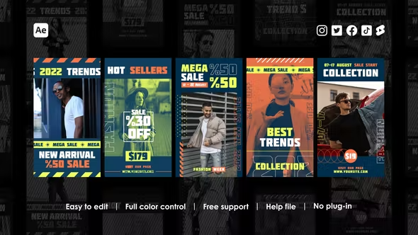 Videohive Fashion Week Instagram Stories 43048068