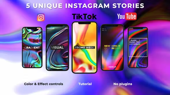 Videohive Gradient Stories 43082907