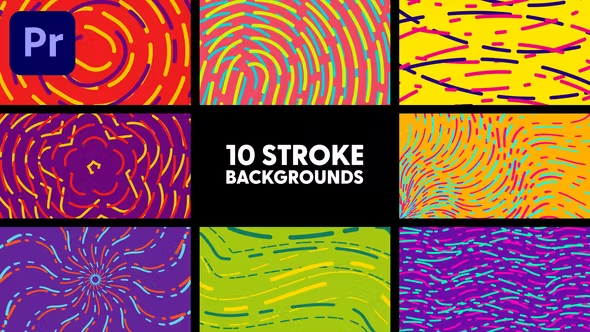 Videohive Stroke Backgrounds 42739526