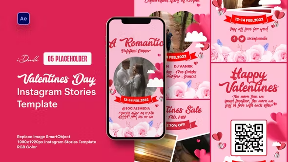 Videohive Valentine's Day Instagram Stories Template 42992222