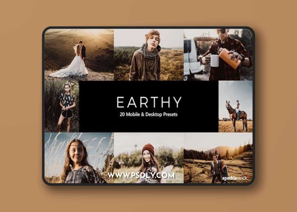 20 Earthy Lightroom Presets & LUTs DV843KR