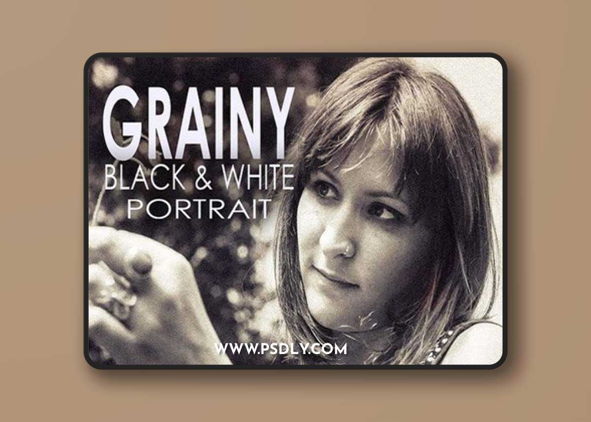 28 Grainy Black and White Portrait Presets