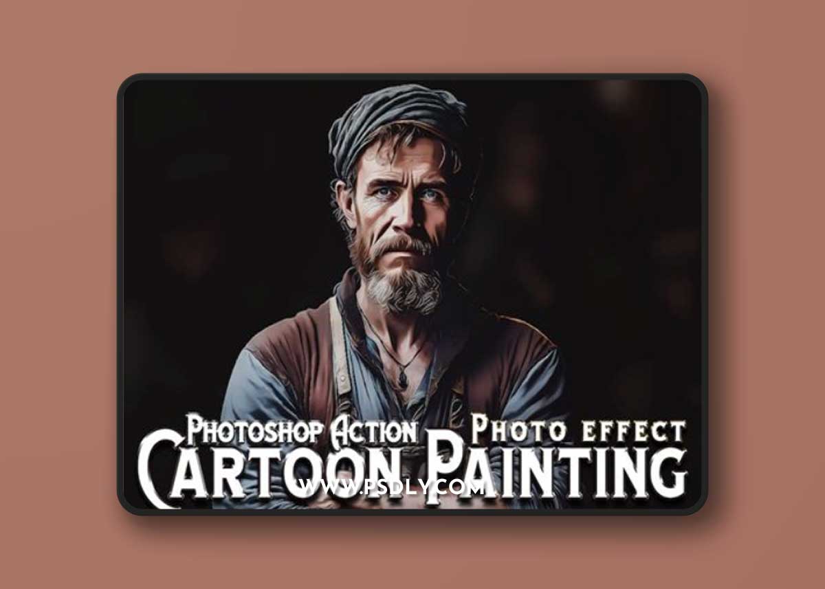 Cartoon Painting PHotoshop Action QCYYLWT