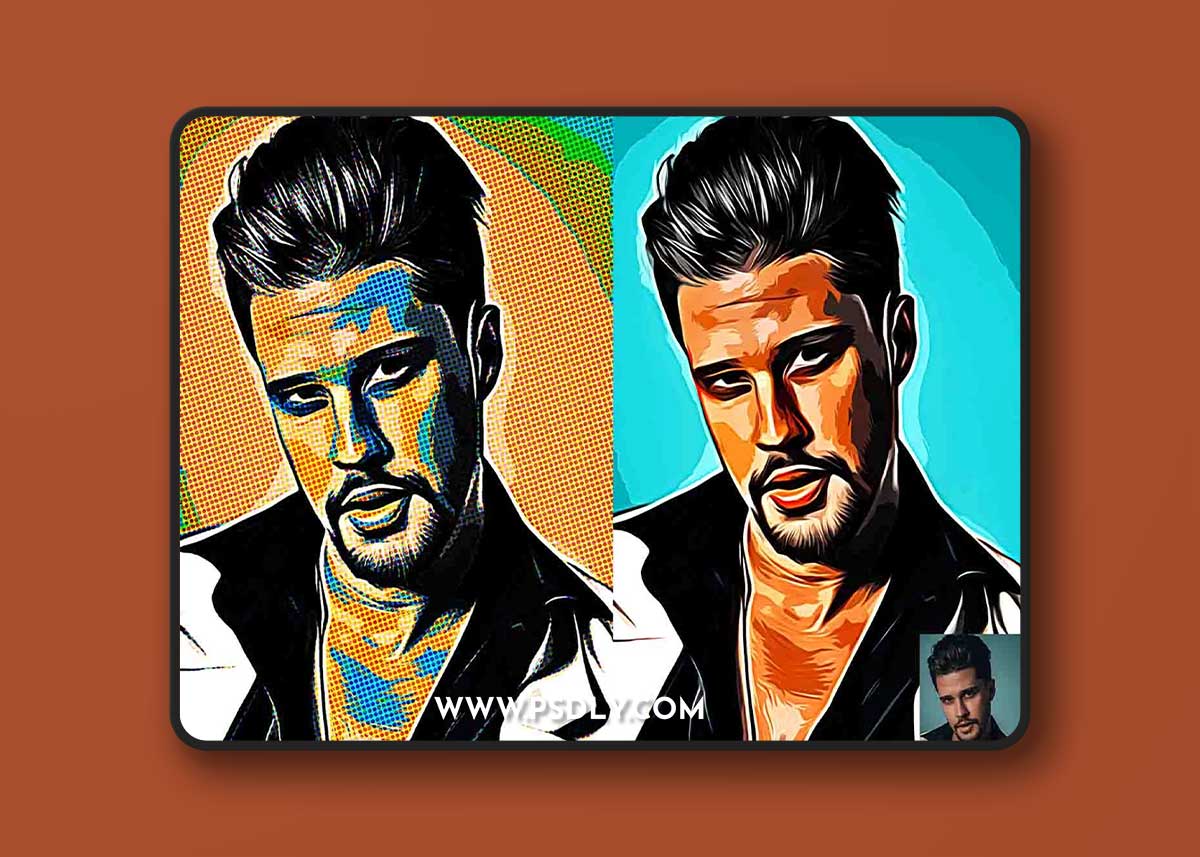 CreativeMarket - Oil Vector Graphic Photoshop Action 12754510