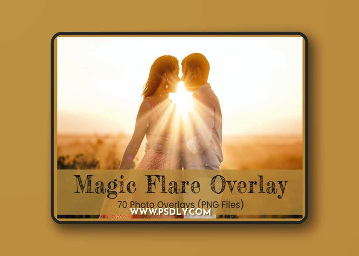Creativemarket - 70 Magic Flare Photoshop Overlays 12756090