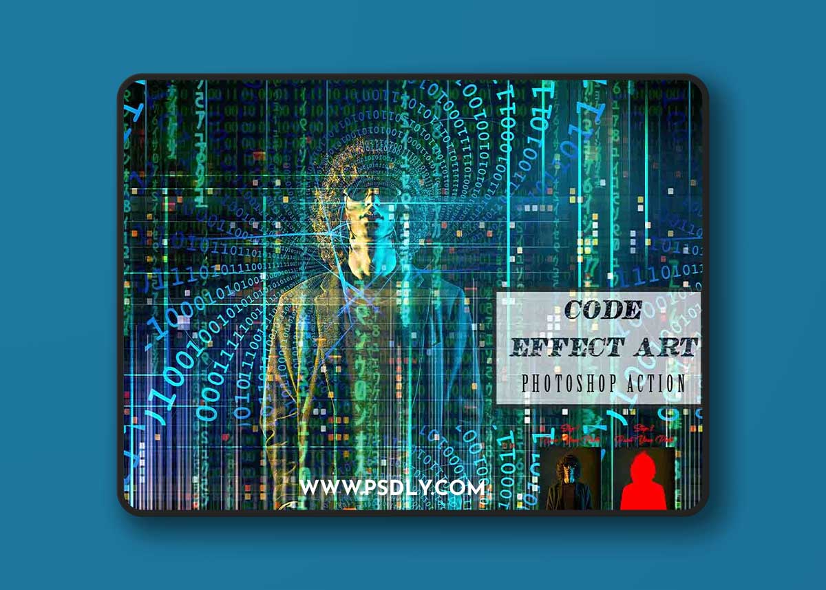 Creativemarket - Code Effect Art Photoshop Action 12721971