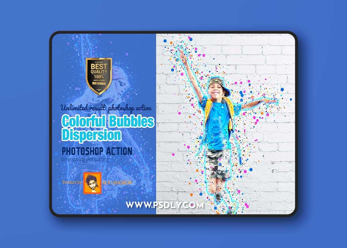 Creativemarket - Colorful Bubbles Dispersion 2642127
