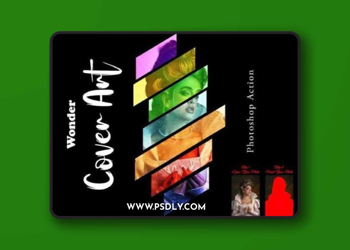 Creativemarket - Wonder Cover Art Photoshop Action