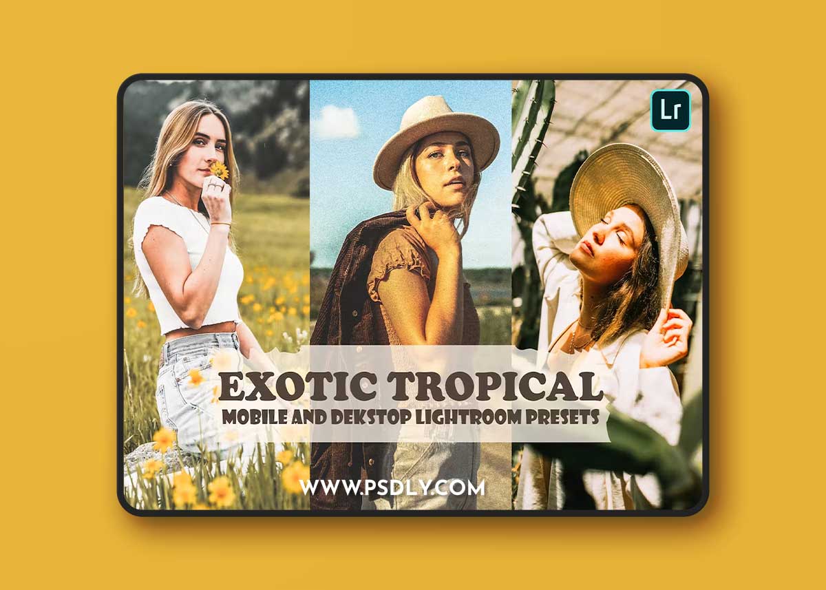Exotic Tropical Lightroom Presets Dekstop Mobile SRY