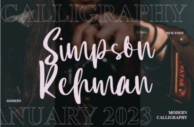 Simpson Rehman Font