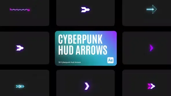Videohive Cyberpunk HUD Arrow for After Effects 43856585