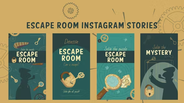 Videohive Escape room instagram stories 43477802