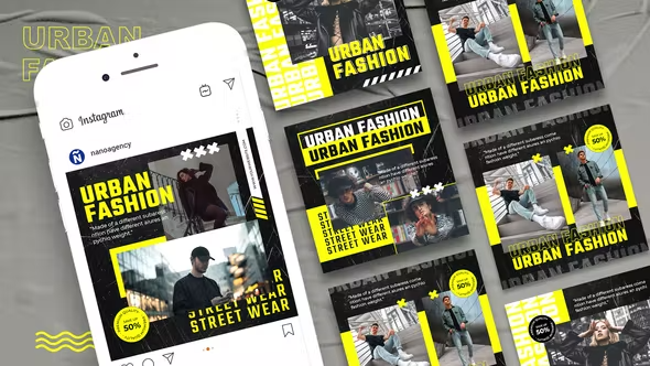 Videohive Fashion Urban Instagram Post Template 43383823
