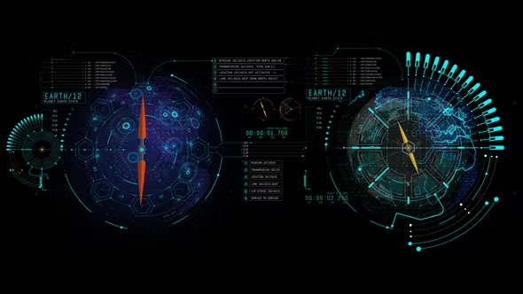 Videohive HUD UI Earth 1 43584627