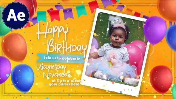 Videohive Happy Birthday Intro 43784705