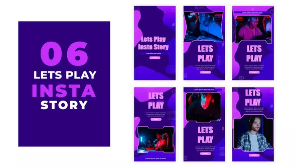 Videohive Lets Play Music Instagram Stories Pack 39215946