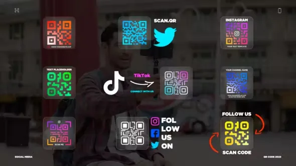 Videohive Social Media QR Code 43834532
