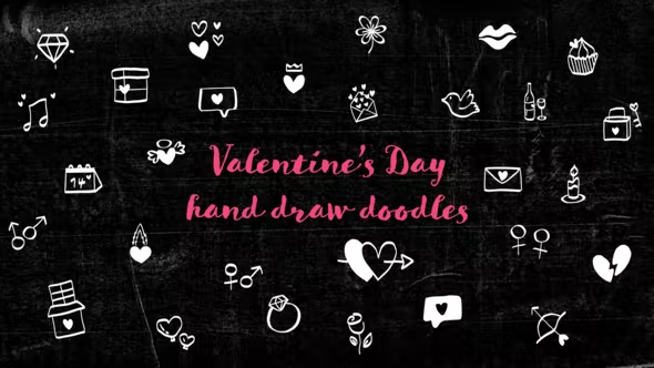 Videohive Valentine's Day Doodles 42949768
