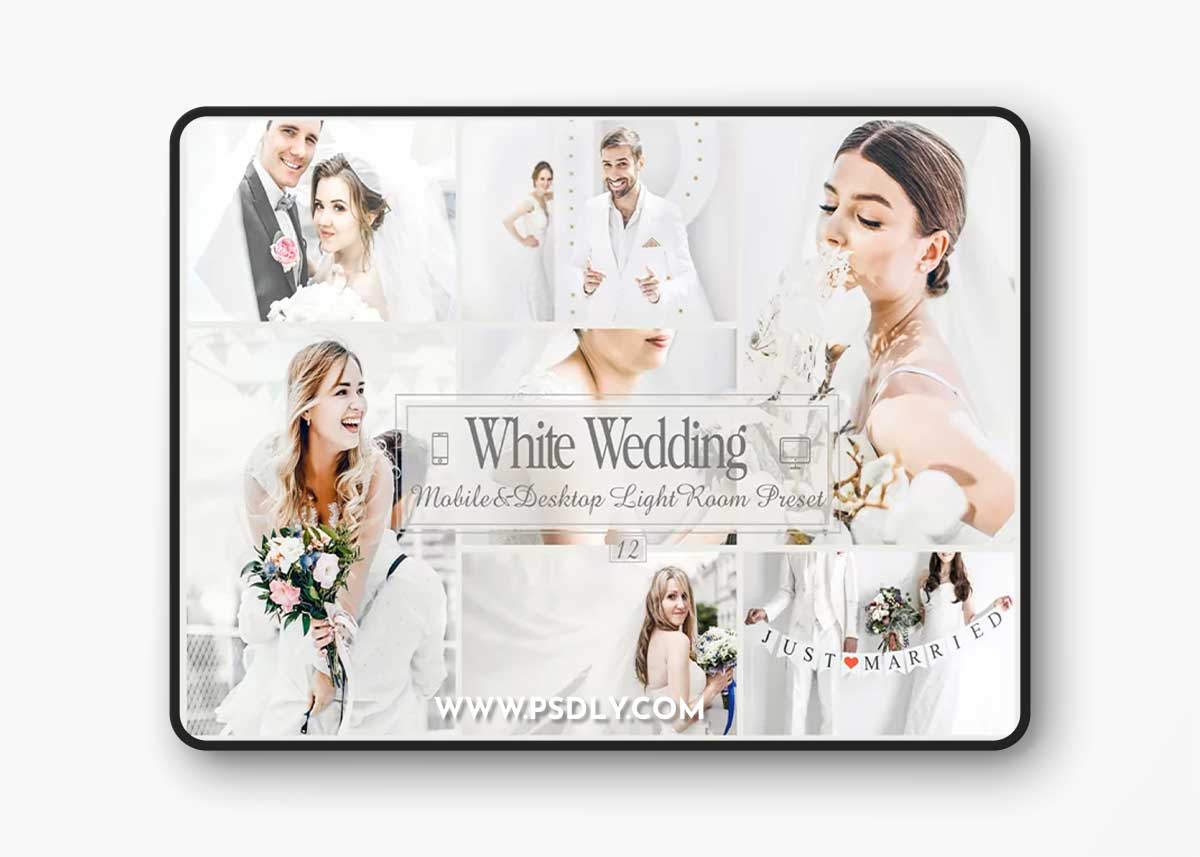 12 White Wedding Lightroom Presets