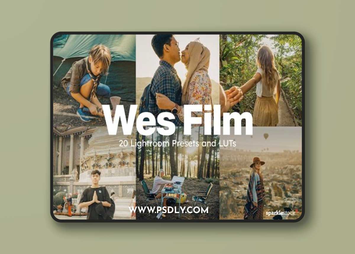 20 Wes Film Lightroom Presets and LUTs S8WLD7W