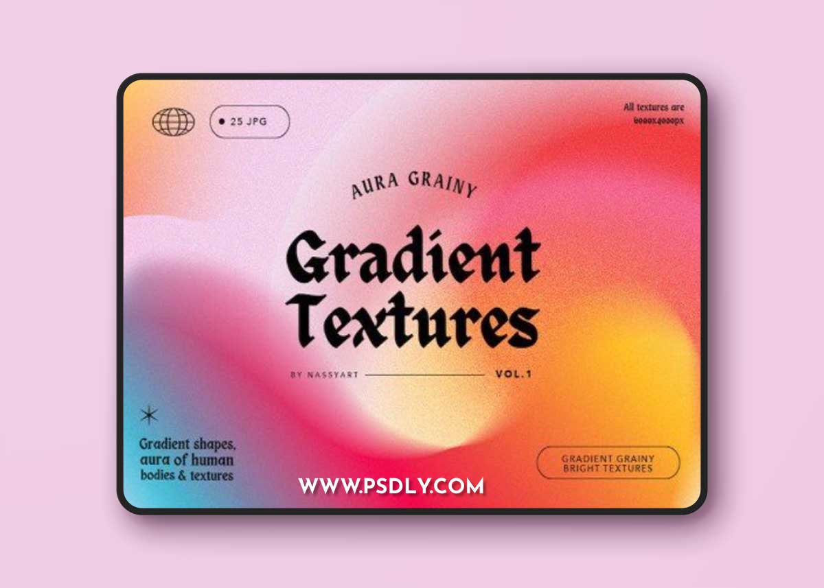 25 Gradient Grainy Textures