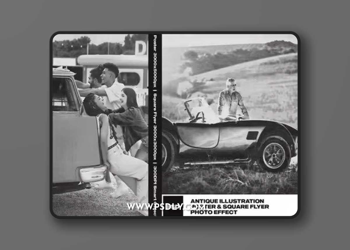 Antique Illustration Photo Effect