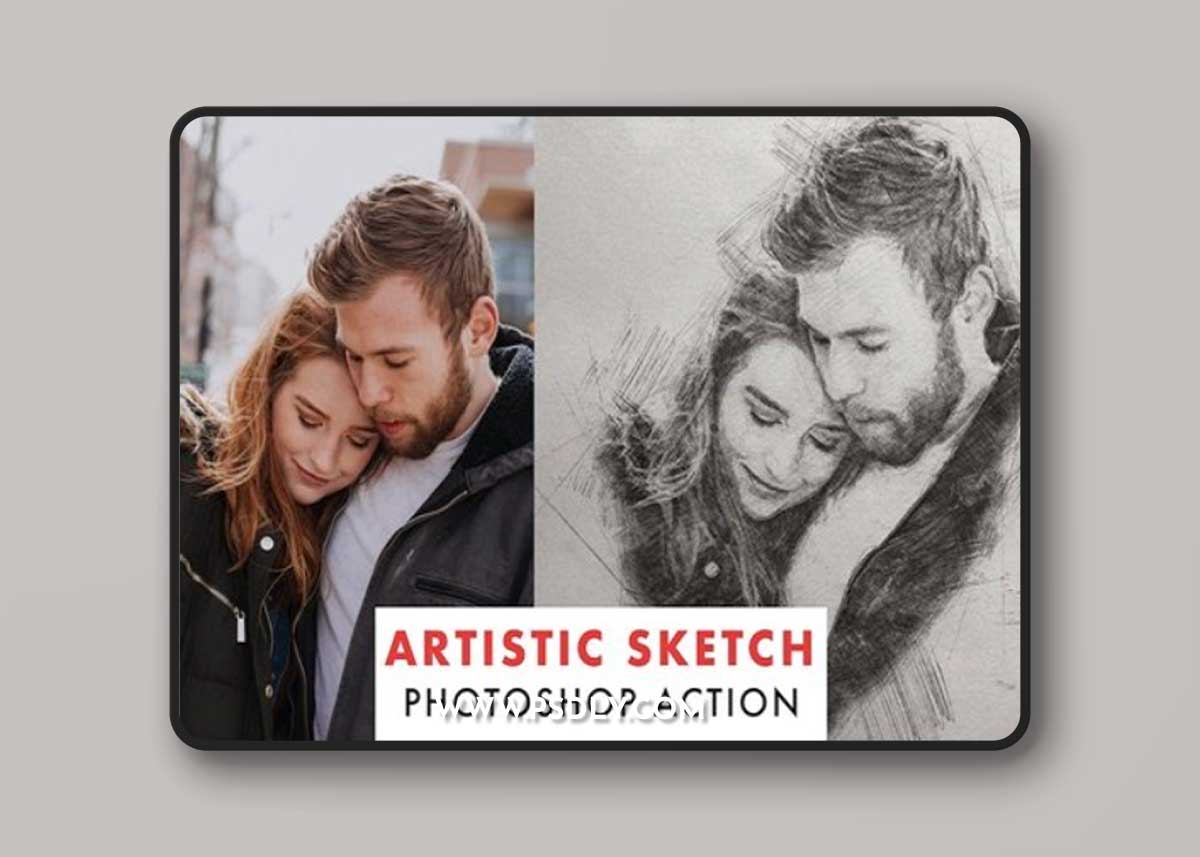 Artistic Sketch Photoshop Action SLPYTN2