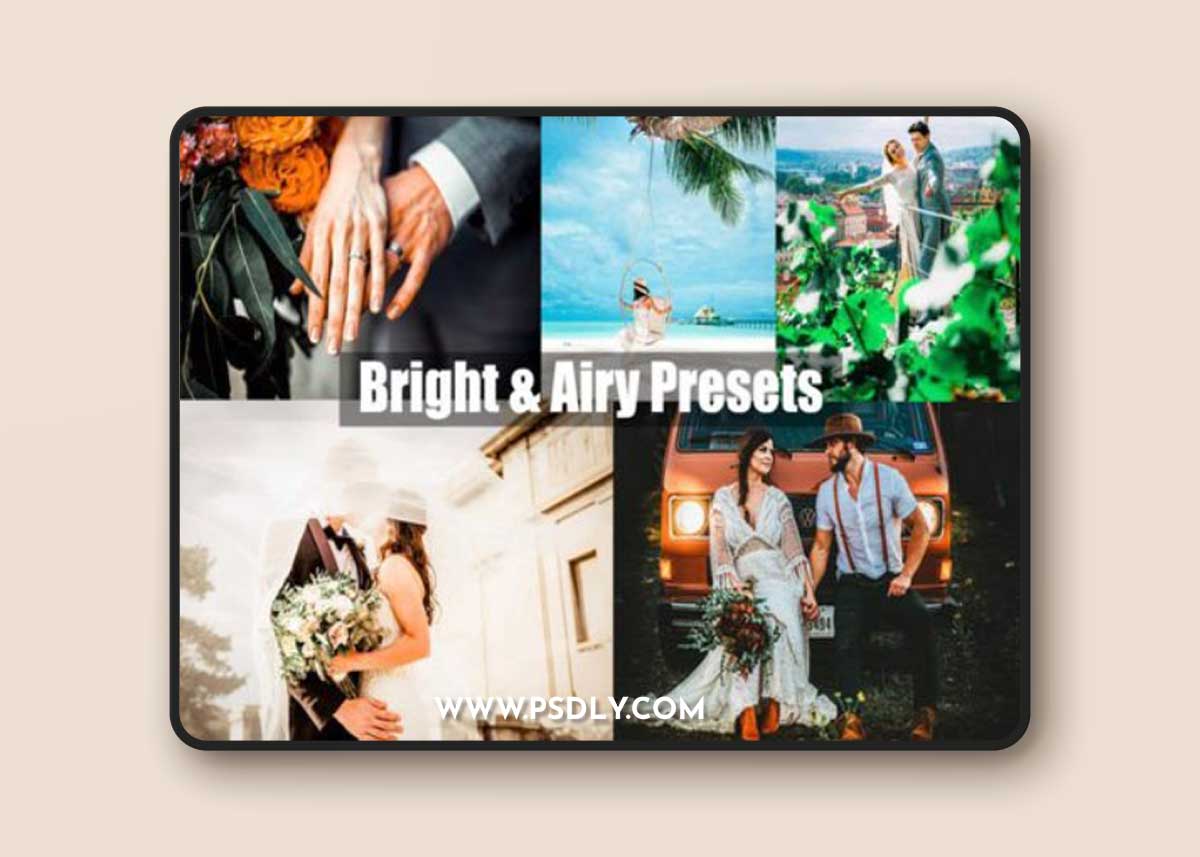 Bright and Airy - 5 Desktop & Mobile Lightroom Presets