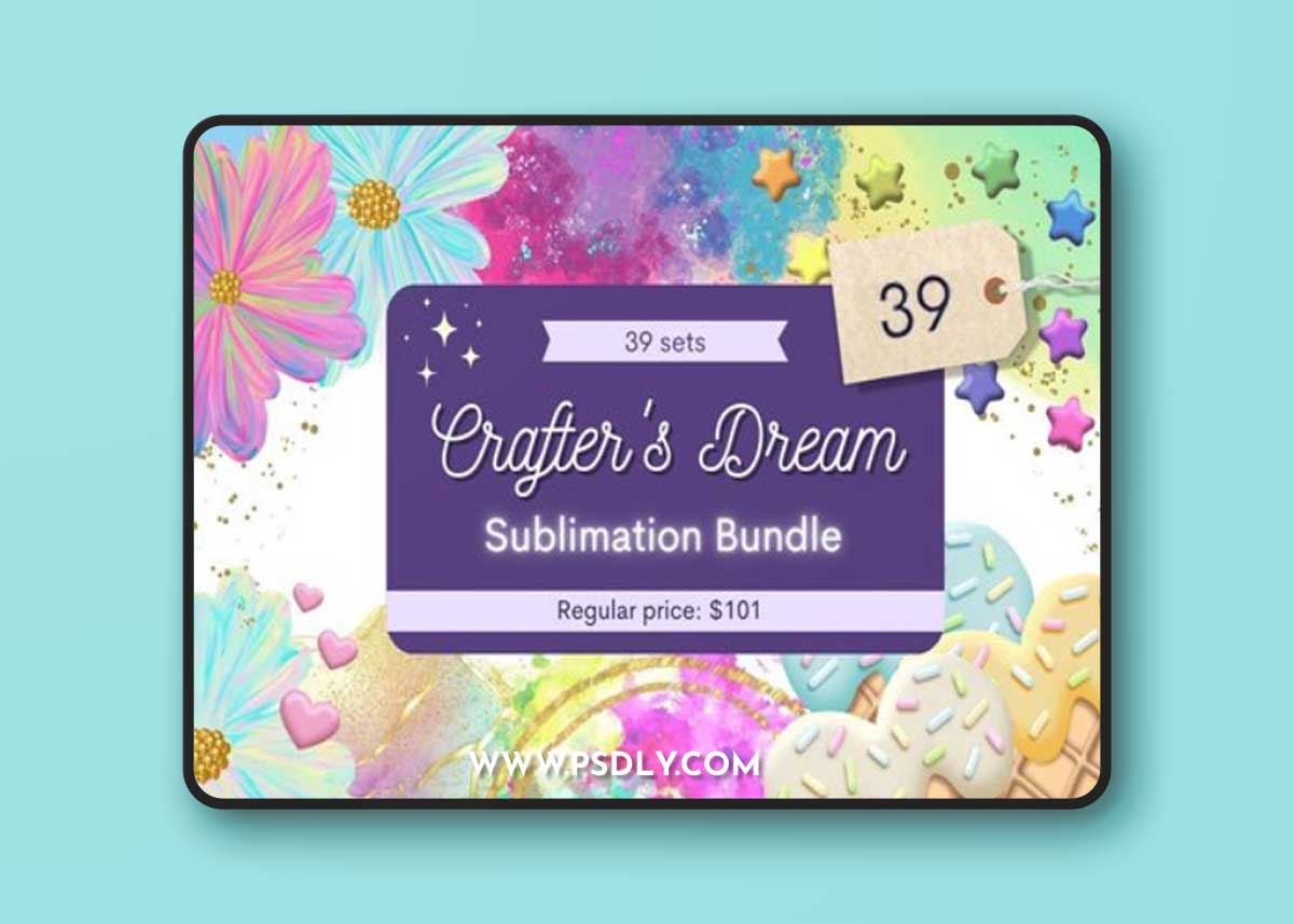 Crafter's Dream Sublimation Bundle - 39 Premium Graphics