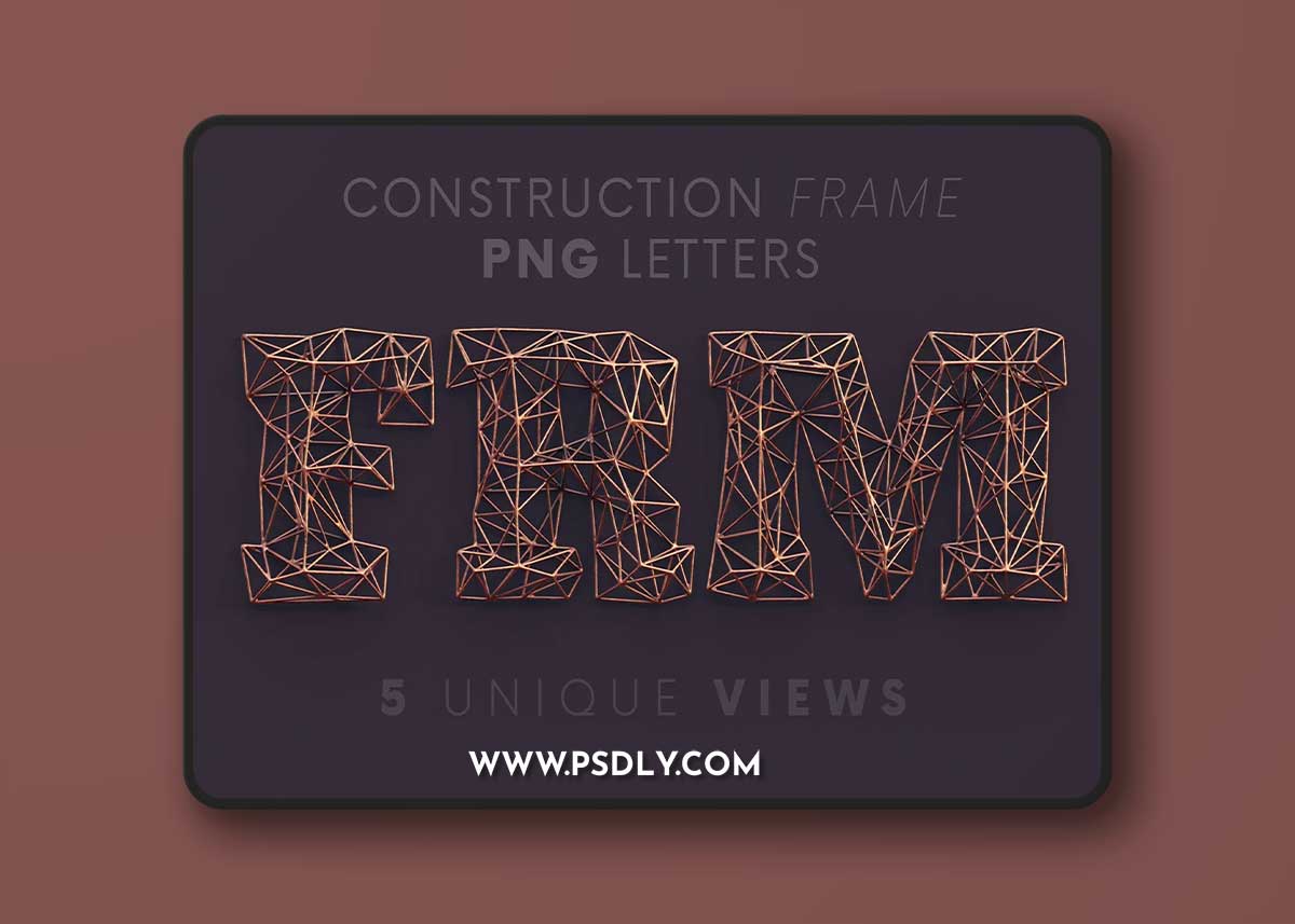 CreativeMarket - Construction Frame - 3D Lettering 6452232