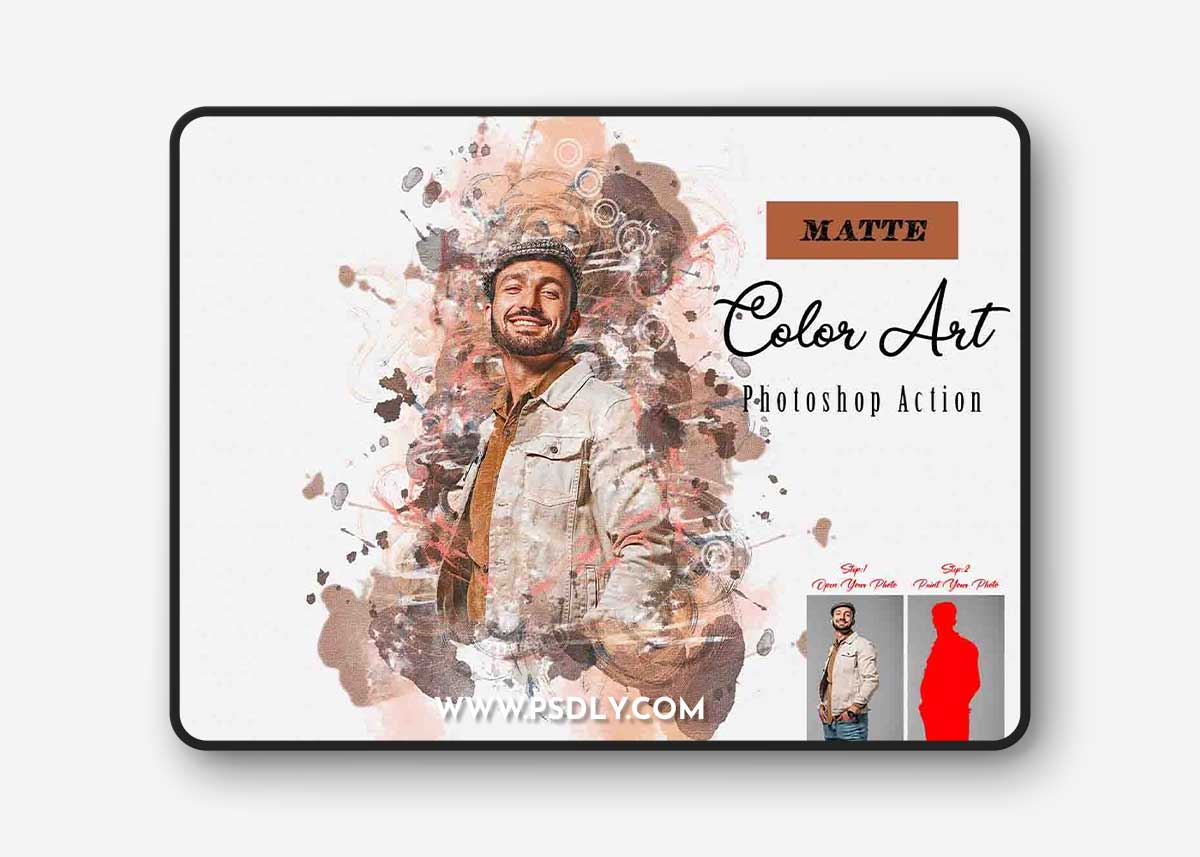 CreativeMarket - Matte Color Art Photoshop Action 13462930