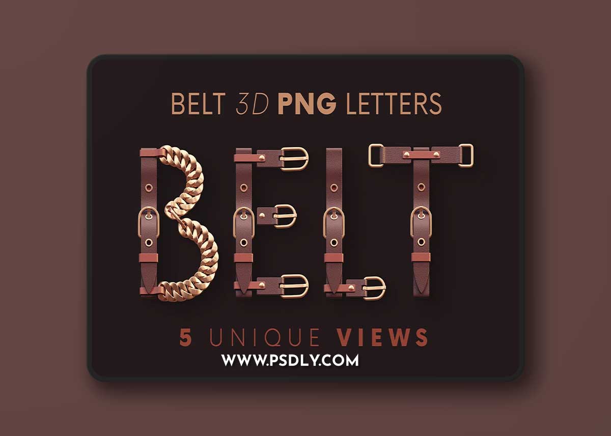 Creativemarket - Belt - 3D Lettering 10996344