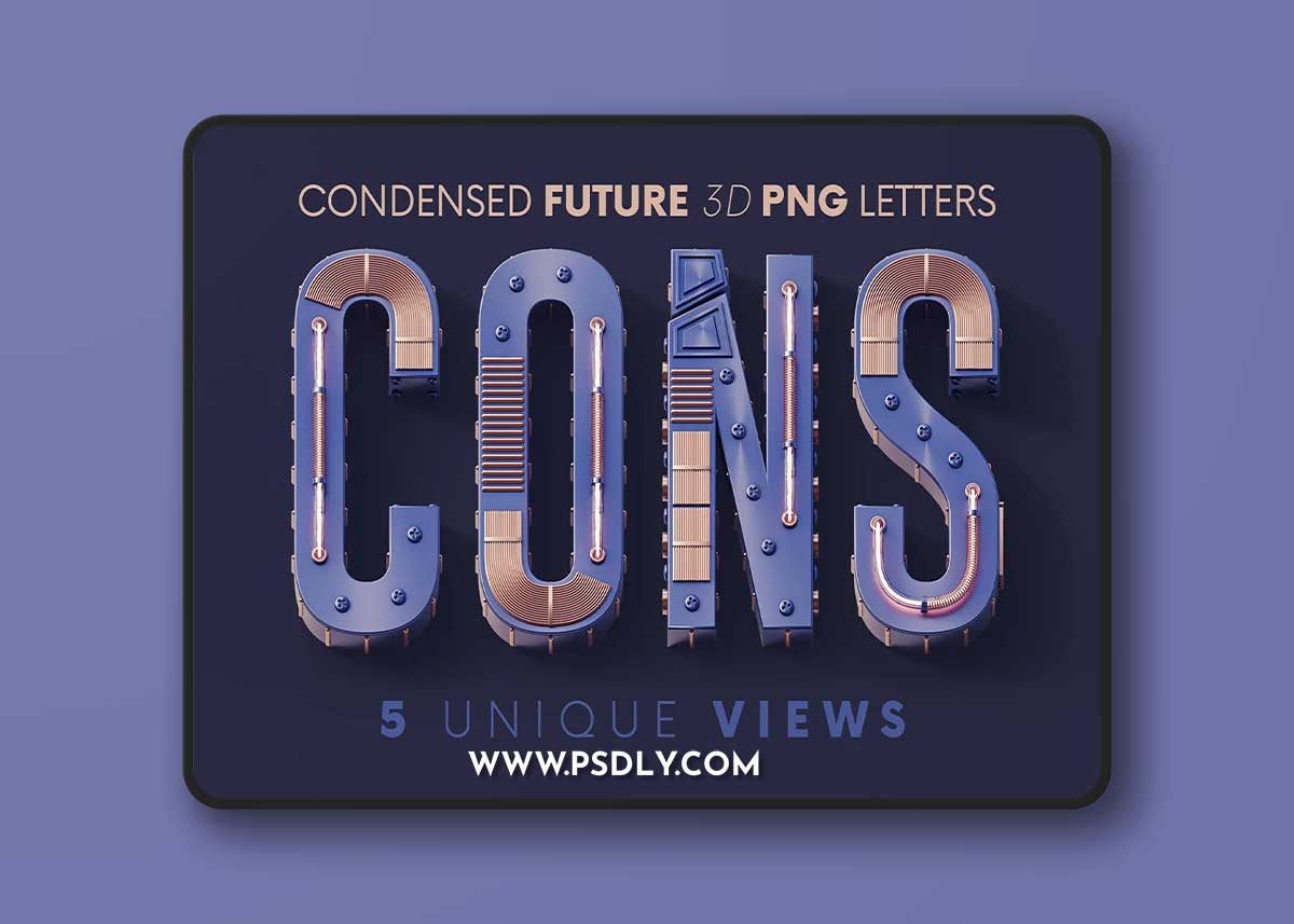 Creativemarket - Condensed Future - 3D Lettering 11010787