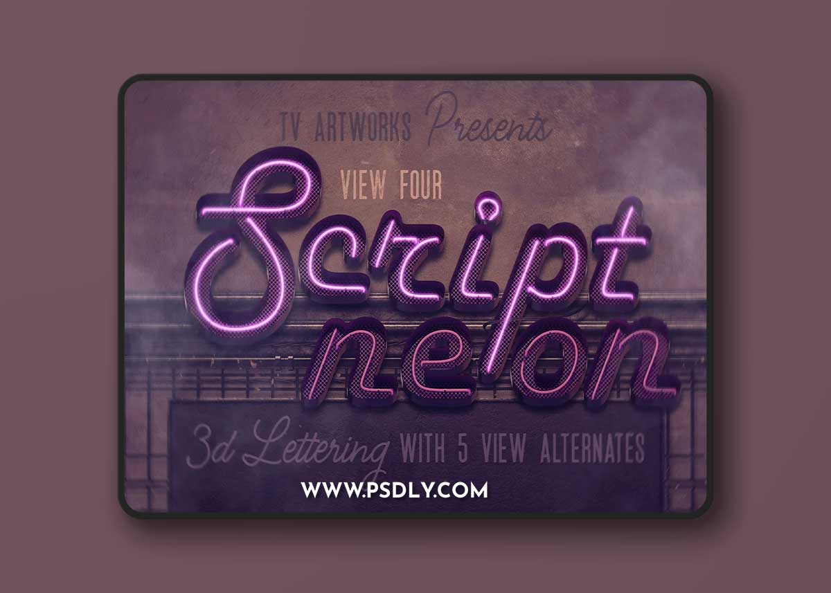 Creativemarket - Urban Neon - 3D Lettering 12698191