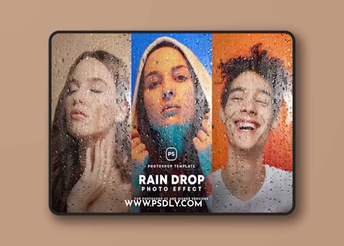Rain Drop Photo Effect