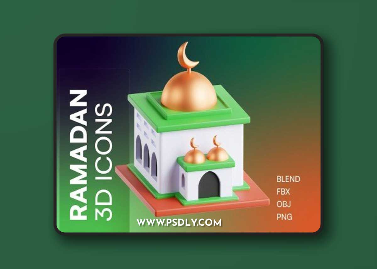 Ramadan 3D Icons