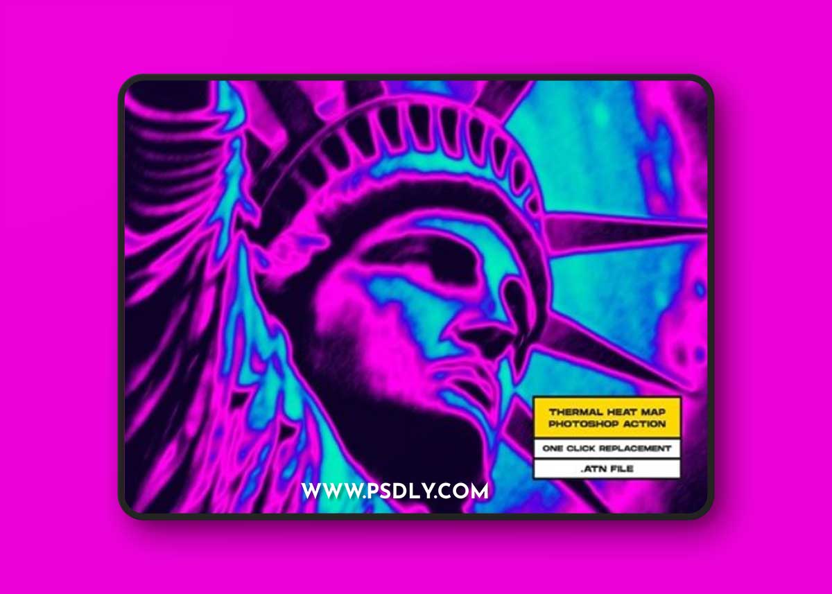 Thermal Heat Map Photoshop Action K5X625J