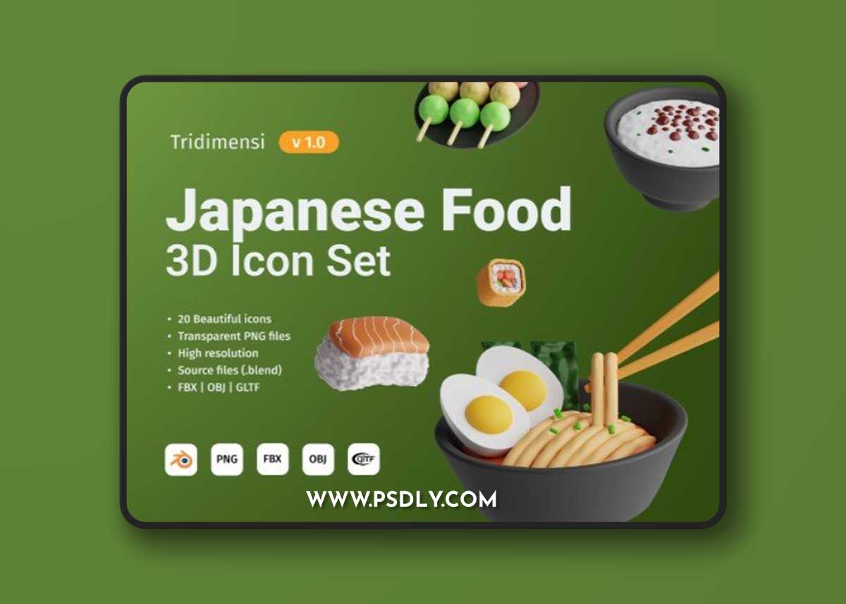 UI8 - 3D Japanese Food V1