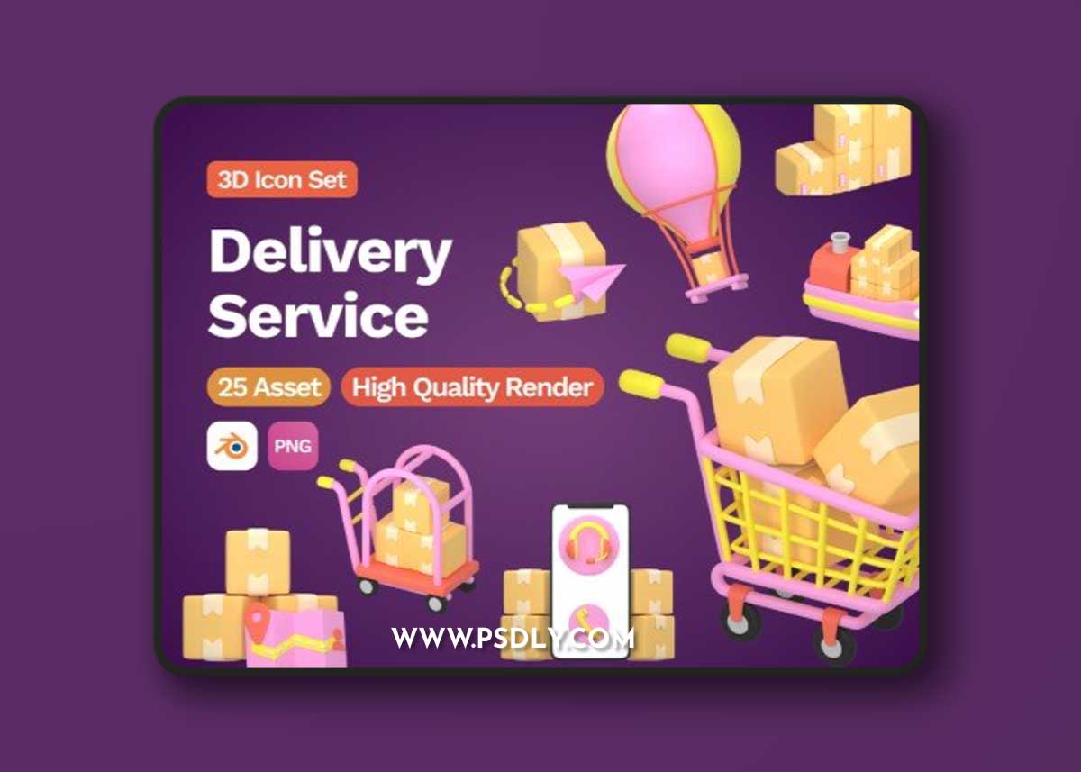 UI8 - 3d Delivery Services Icon