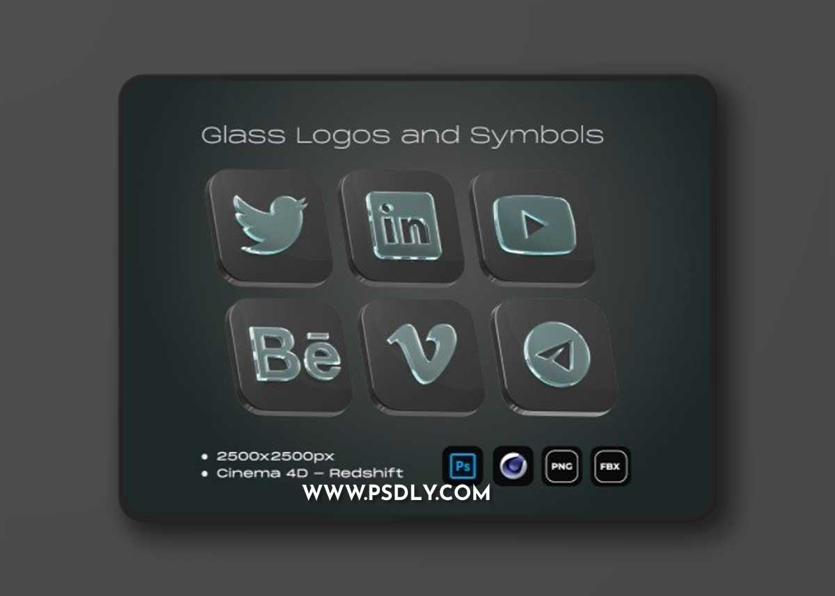 UI8 - Glass Logos and Symbols
