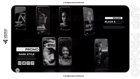 App Promo Dark Style