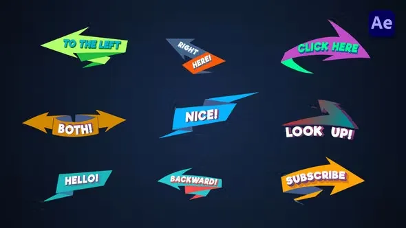Arrows Lower Thirds - Origami [After Effects]