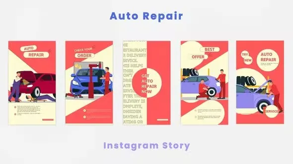 Videohive Car Auto Repair Instagram Story 44420465