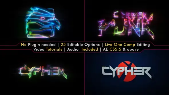 Videohive Colorful Futuristic Title or Logo Intro 22666545